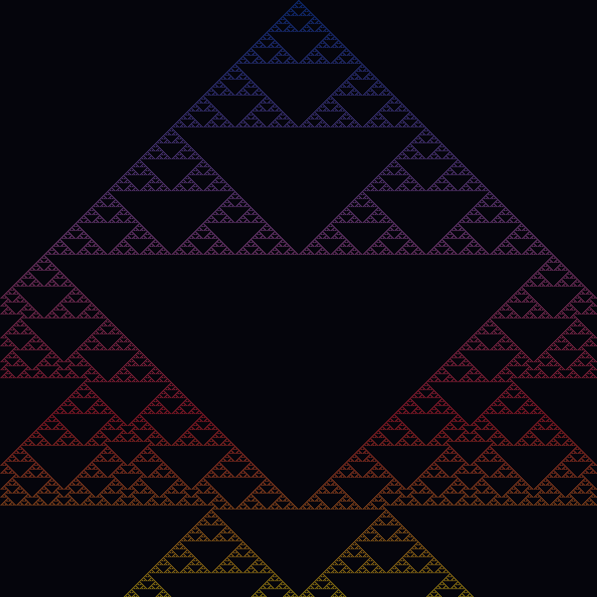 Rule 90 Sierpinski