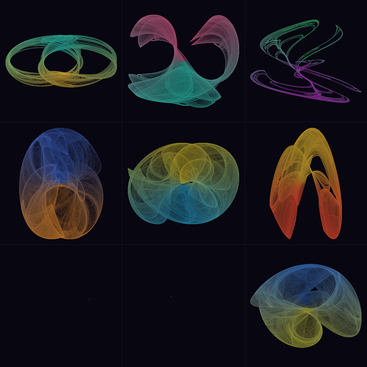 Clifford Attractor Gallery