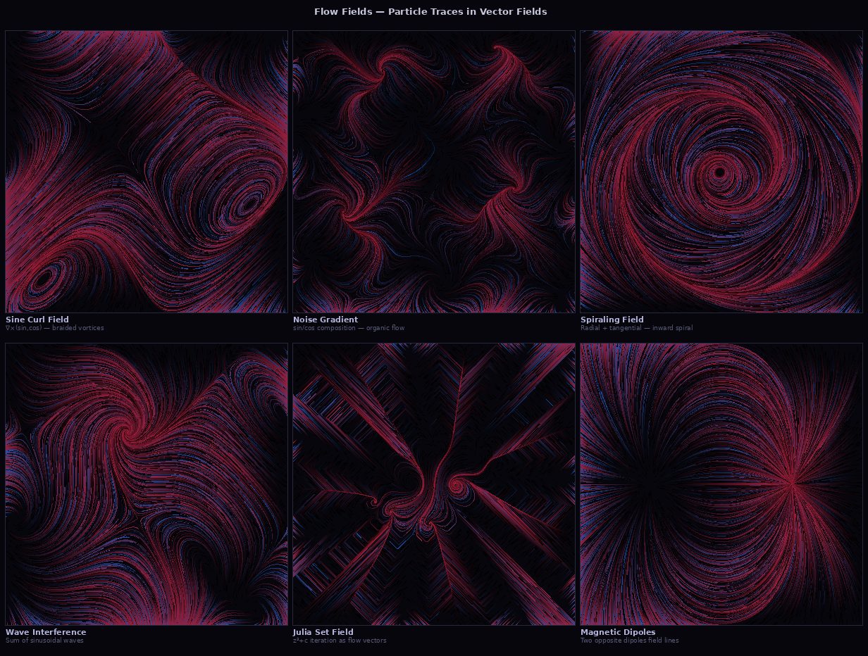 Flow Field Particle Traces
