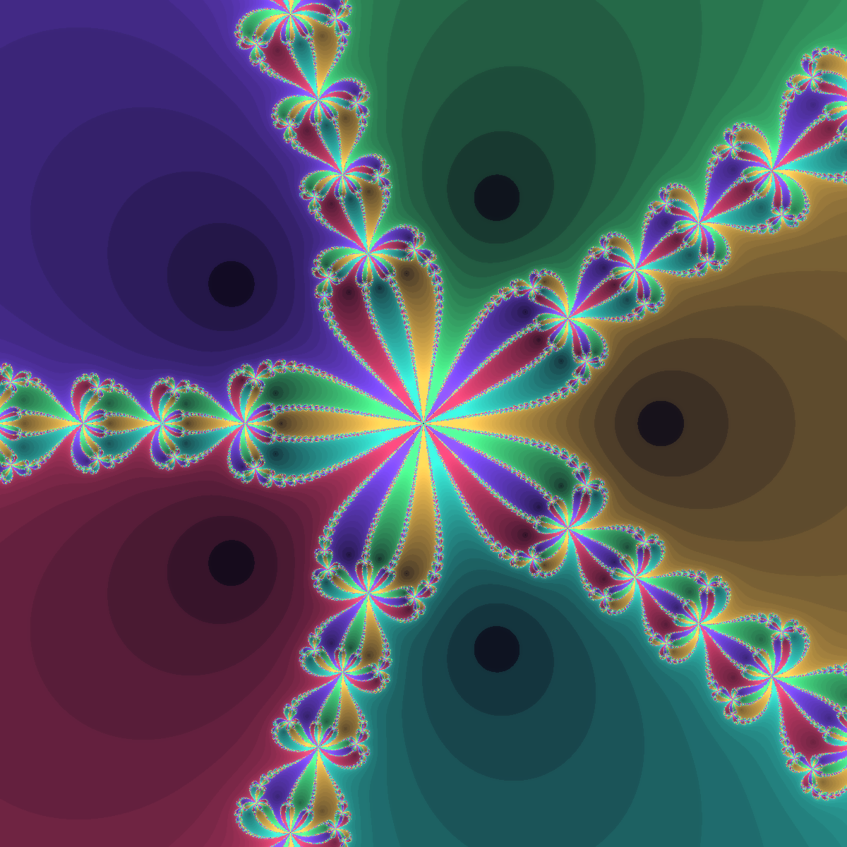 Newton Fractal z⁵ − 1