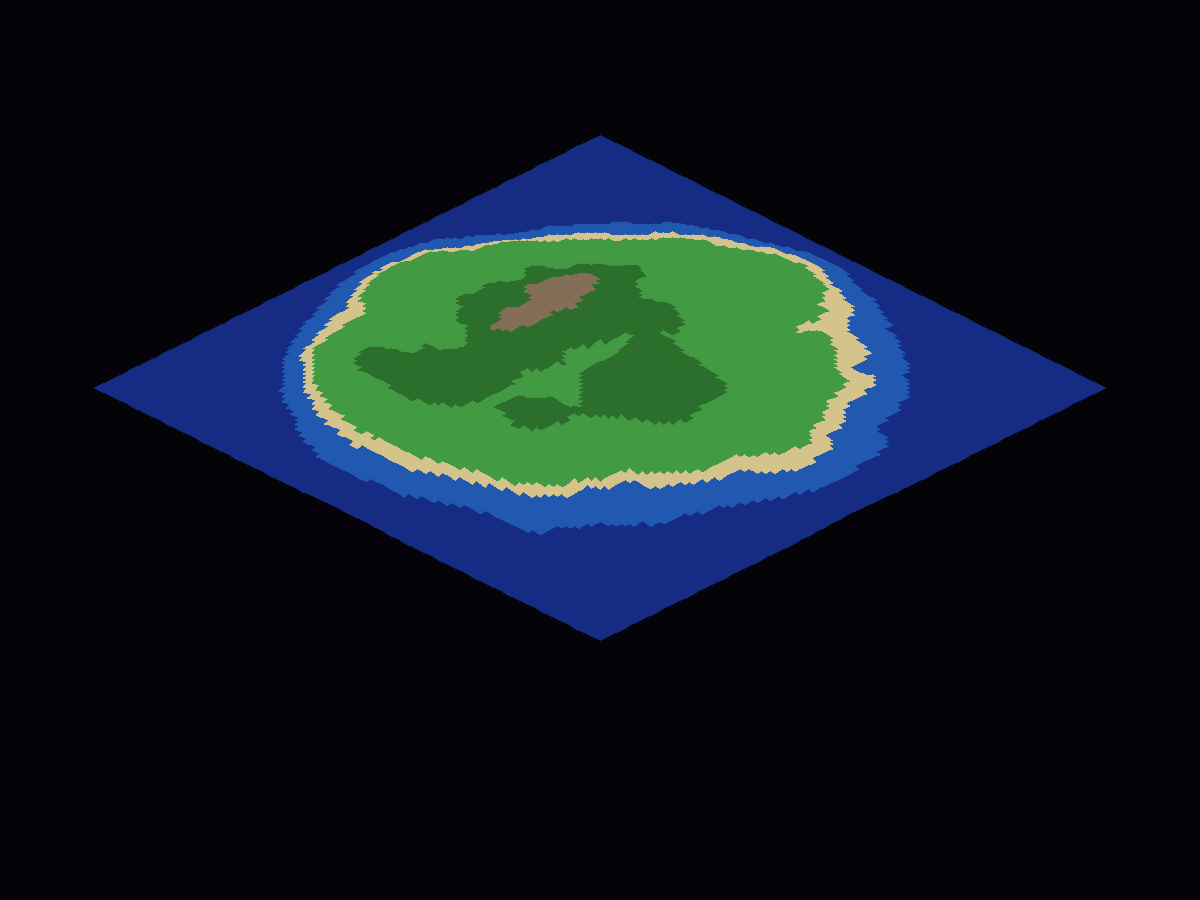Perlin Noise Island
