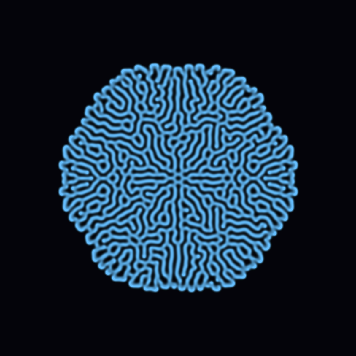 Reaction-Diffusion Snowflake