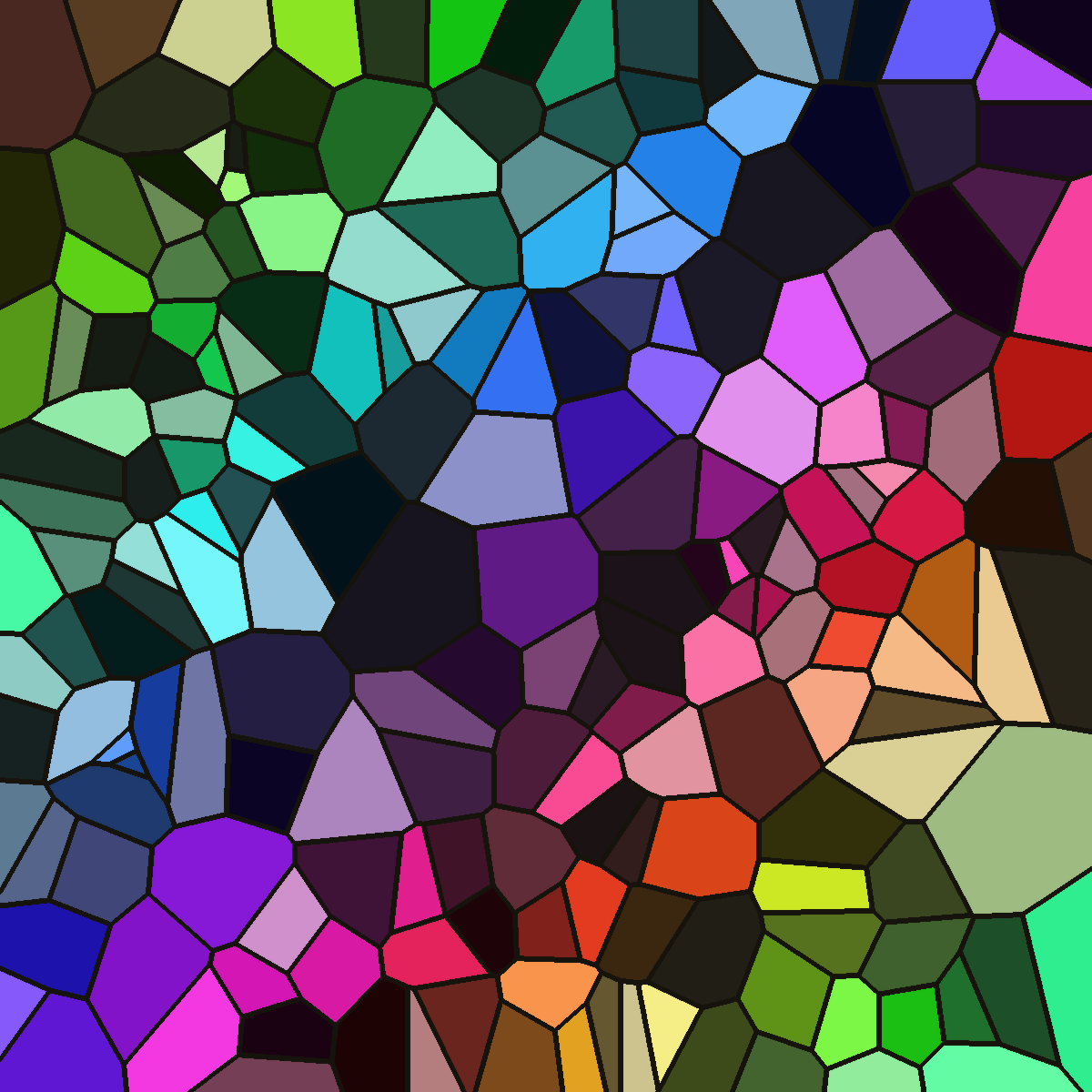Voronoi Stained Glass